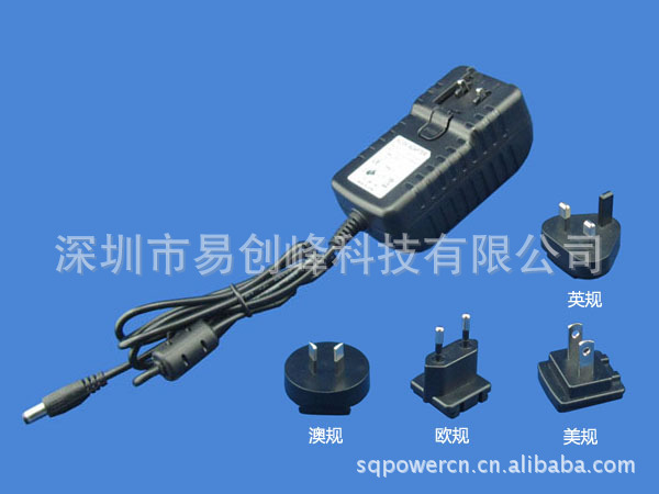 12V2A可轉換頭電源適配器上面