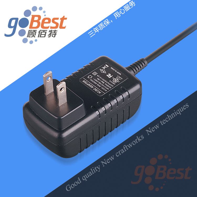 12V1A電源適配器_12W電源適配器_插墻式_美國(guó)UL認(rèn)證電源適配器